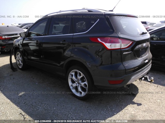 1FMCU0J90DUB00107 - 2013 FORD ESCAPE TITANIUM BLACK photo 3