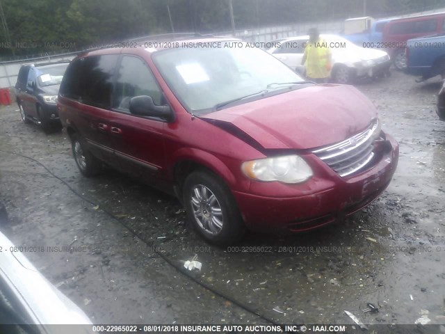 2C4GP54L85R202027 - 2005 CHRYSLER TOWN & COUNTRY TOURING RED photo 1