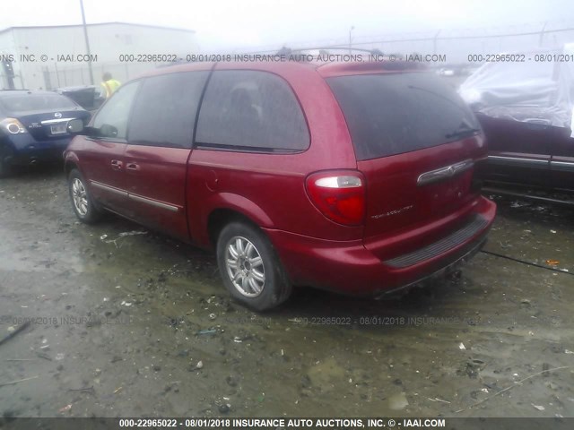 2C4GP54L85R202027 - 2005 CHRYSLER TOWN & COUNTRY TOURING RED photo 3