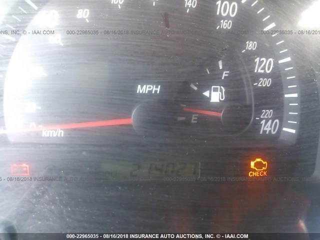 JTDBE32KX20051793 - 2002 TOYOTA CAMRY LE/XLE/SE Qırmızı foto 7