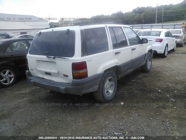 1J4GZ58S2VC531756 - 1997 JEEP GRAND CHEROKEE LAREDO/TSI WHITE photo 4