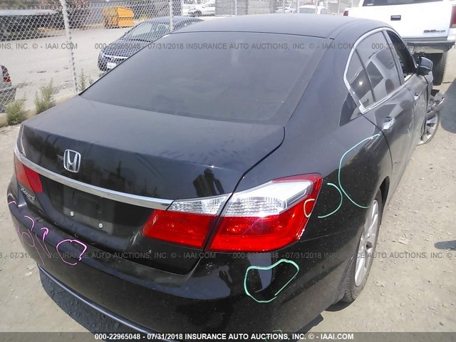 1HGCR2F73EA070243 - 2014 HONDA ACCORD EX BLACK photo 4