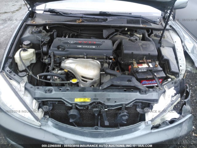 4T1BE32K34U365258 - 2004 TOYOTA CAMRY LE/XLE/SE 绿色 照片 10