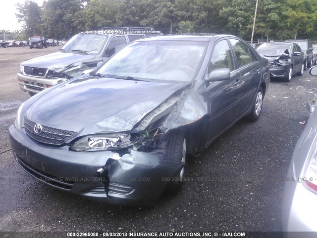 4T1BE32K34U365258 - 2004 TOYOTA CAMRY LE/XLE/SE 绿色 照片 2