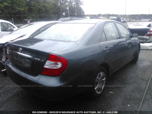 4T1BE32K34U365258 - 2004 TOYOTA CAMRY LE/XLE/SE 绿色 照片 4