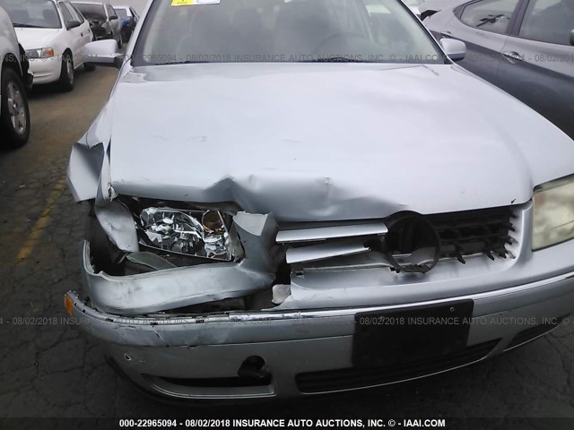 3VWSE69M84M026574 - 2004 VOLKSWAGEN JETTA GLS SILVER photo 6