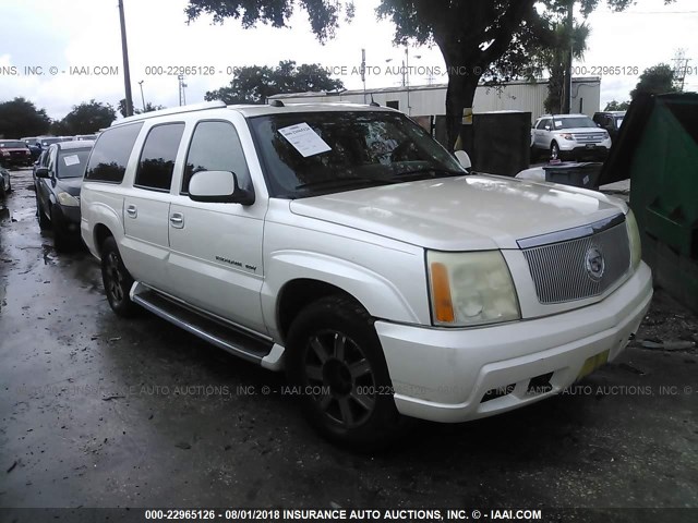 3GYFK66N74G198548 - 2004 CADILLAC ESCALADE ESV WHITE photo 1