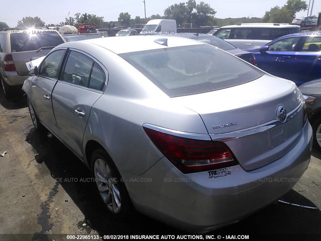 1G4GB5G32FF131356 - 2015 BUICK LACROSSE SILVER photo 3