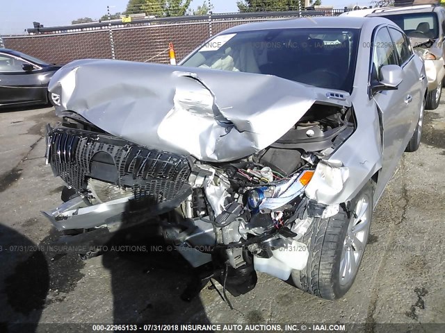 1G4GB5G32FF131356 - 2015 BUICK LACROSSE SILVER photo 6