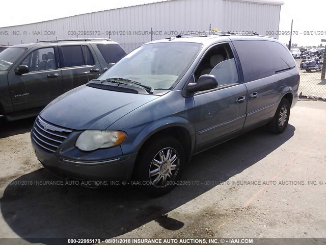 2A4GP64LX6R809967 - 2006 CHRYSLER TOWN & COUNTRY LIMITED BLUE photo 2