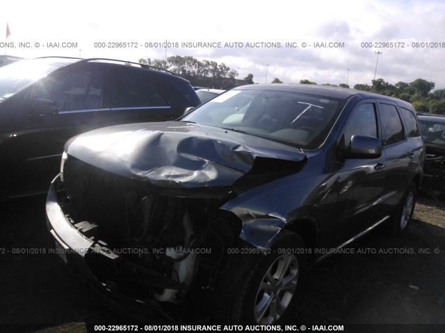 1D4RD2GG2BC706448 - 2011 DODGE DURANGO EXPRESS GRAY photo 2