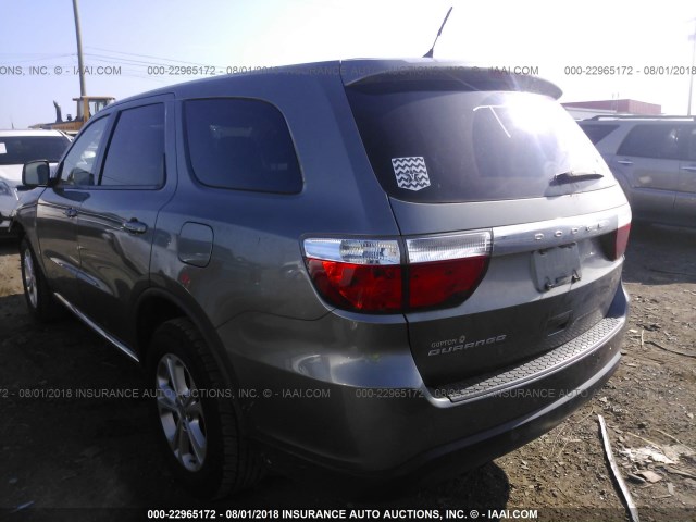 1D4RD2GG2BC706448 - 2011 DODGE DURANGO EXPRESS GRAY photo 3