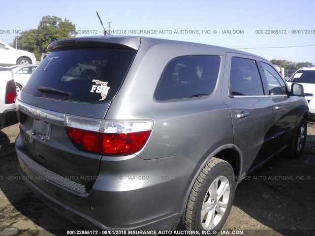 1D4RD2GG2BC706448 - 2011 DODGE DURANGO EXPRESS GRAY photo 4