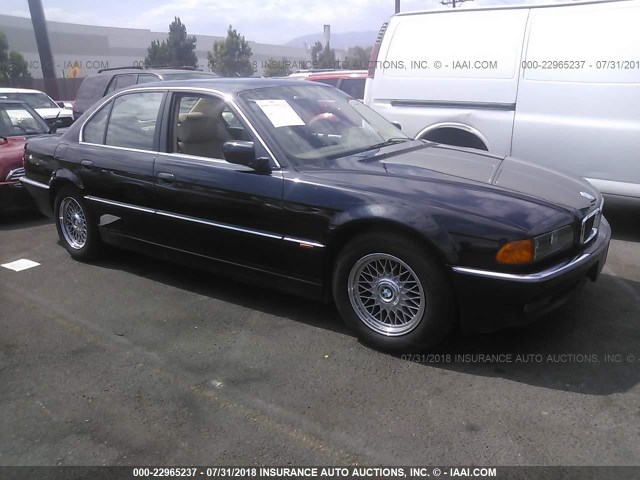 WBAGF832XWDL52512 - 1998 BMW 740 I AUTOMATIC BLACK photo 1