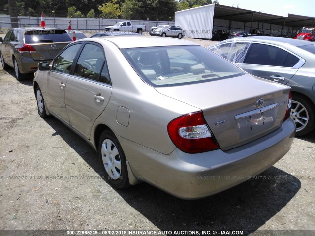 4T1BE32K43U133556 - 2003 TOYOTA CAMRY LE/XLE/SE Qızıl foto 3