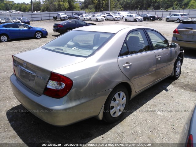 4T1BE32K43U133556 - 2003 TOYOTA CAMRY LE/XLE/SE Qızıl foto 4