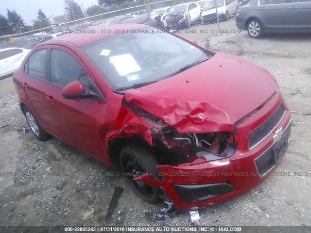 1G1JA5SH5D4138576 - 2013 CHEVROLET SONIC LS 红色 照片 1