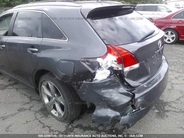 4T3BK3BBXCU066249 - 2012 TOYOTA VENZA LE/XLE/LIMITED GRAY photo 6