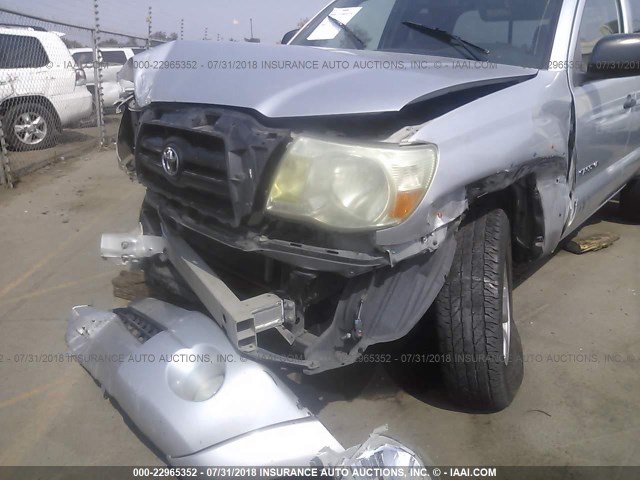 5TETU62N48Z588557 - 2008 TOYOTA TACOMA PRERUNNER ACCESS CAB SILVER photo 6