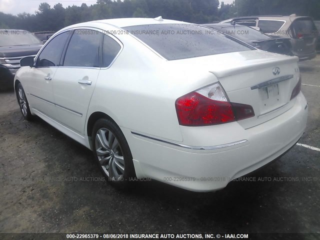 JNKBY01F78M550075 - 2008 INFINITI M45 WHITE photo 3