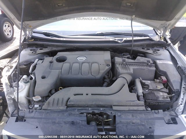 1N4AL2AP0AN529669 - 2010 NISSAN ALTIMA S ვერცხლისფერი ფოტო 10
