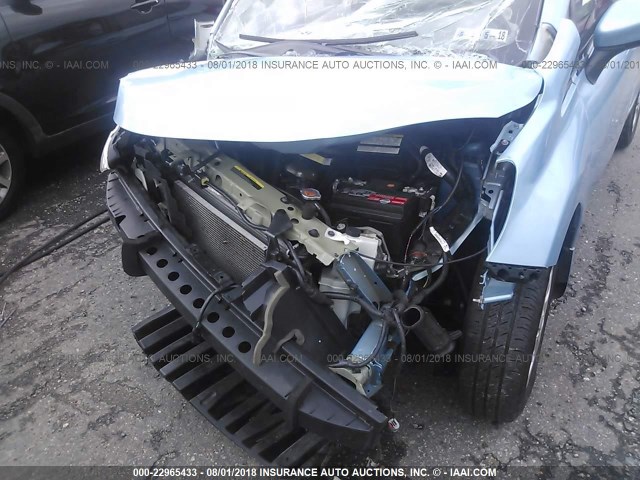 3N1CE2CP4FL426713 - 2015 NISSAN VERSA NOTE S/S PLUS/SV/SL/SR Light Blue photo 6