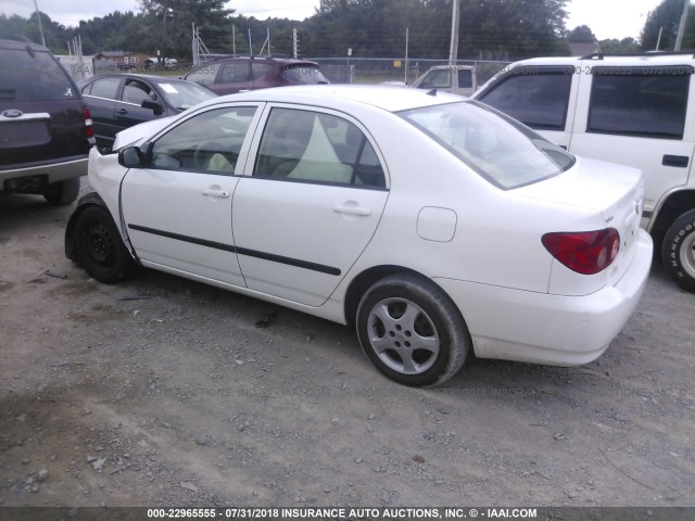 JTDBR32E360074093 - 2006 TOYOTA COROLLA CE/LE WHITE photo 3