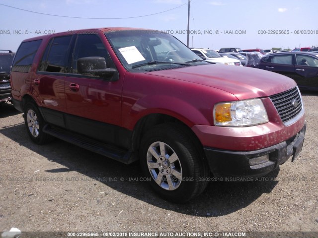 1FMRU15WX3LA10449 - 2003 FORD EXPEDITION XLT RED photo 1