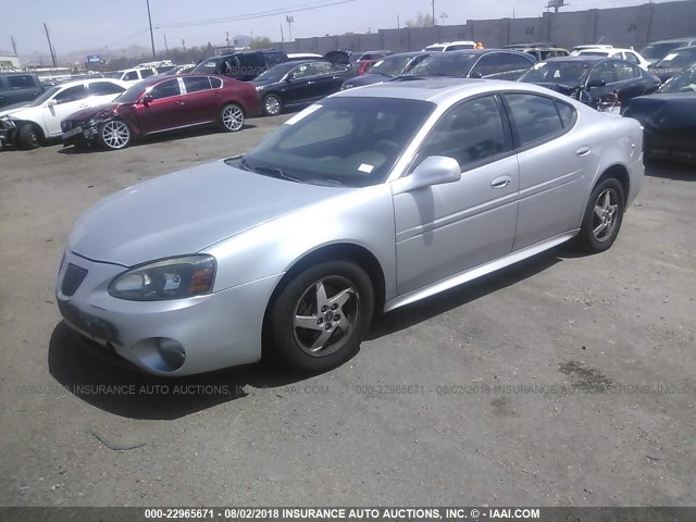 2G2WS522241375371 - 2004 PONTIAC GRAND PRIX GT2 SILVER photo 2