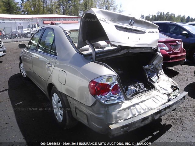 4T1BE30K66U137146 - 2006 TOYOTA CAMRY LE/XLE/SE 金色 照片 3