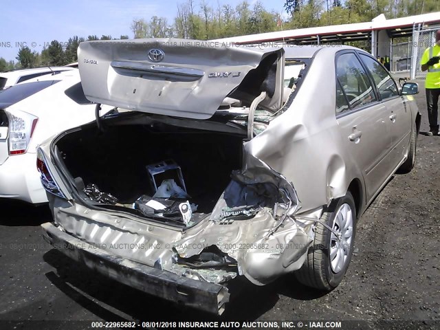 4T1BE30K66U137146 - 2006 TOYOTA CAMRY LE/XLE/SE 金色 照片 4
