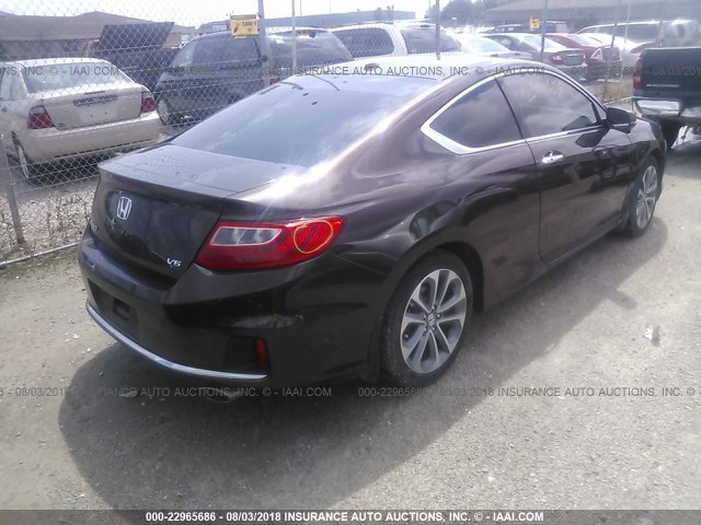 1HGCT2B84DA010616 - 2013 HONDA ACCORD BROWN photo 4