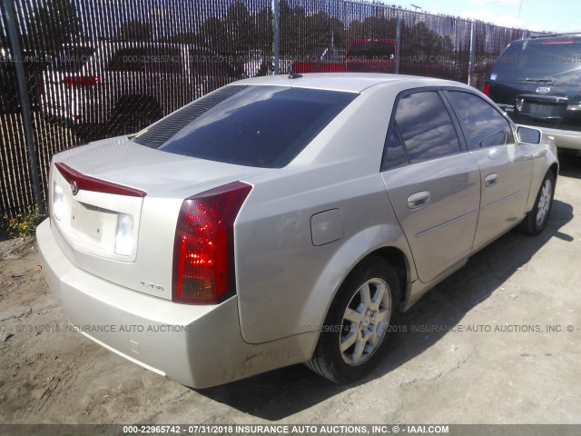 1G6DP577670134408 - 2007 CADILLAC CTS HI FEATURE V6 TAN photo 4