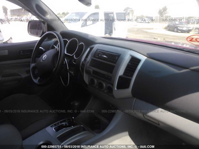 5TELU42N06Z160826 - 2006 TOYOTA TACOMA DOUBLE CAB ბურგუნდია ფოტო 5