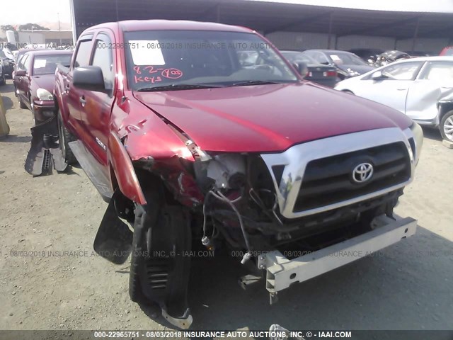 5TELU42N06Z160826 - 2006 TOYOTA TACOMA DOUBLE CAB ბურგუნდია ფოტო 6