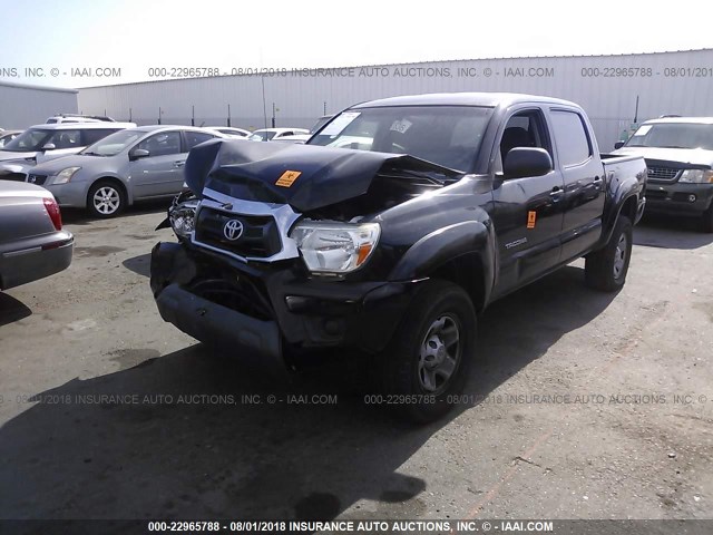 5TFJX4GN6DX024499 - 2013 TOYOTA TACOMA DOUBLE CAB შავი ფოტო 2