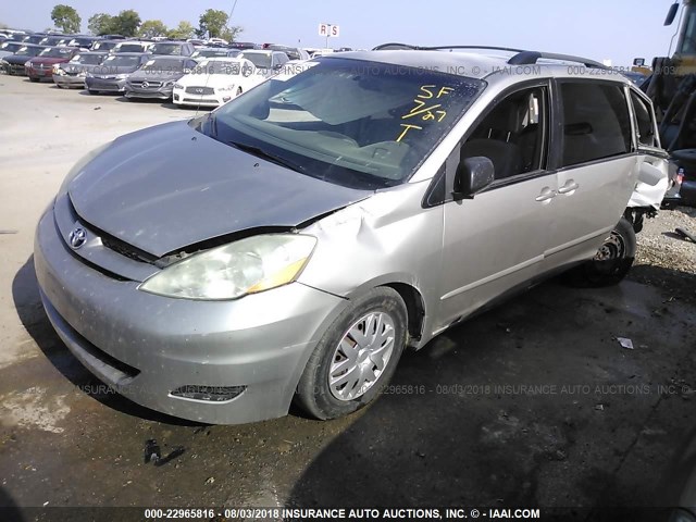 5TDZA23C16S467259 - 2006 TOYOTA SIENNA CE/LE SILVER photo 2