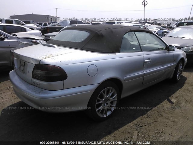 YV1NC63D44J063529 - 2004 VOLVO C70 LPT SILVER photo 4