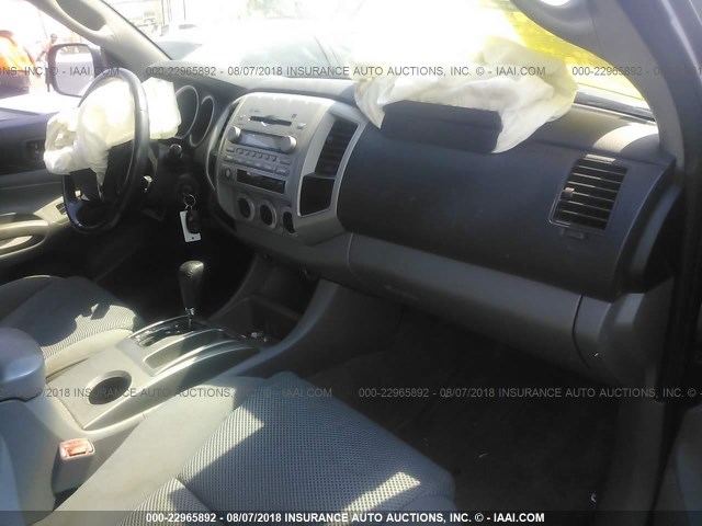 5TEJU62N05Z111093 - 2005 TOYOTA TACOMA DOUBLE CAB PRERUNNER BLACK photo 5