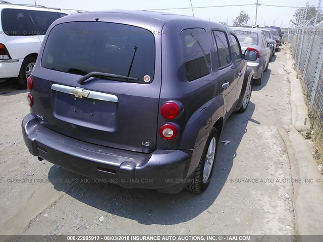 3GNDA13D86S504484 - 2006 CHEVROLET HHR LS PURPLE photo 4