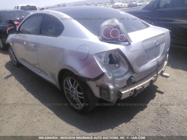 JTKDE167080241381 - 2008 TOYOTA SCION TC 银色 照片 3