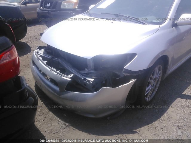 JTKDE167080241381 - 2008 TOYOTA SCION TC 银色 照片 6