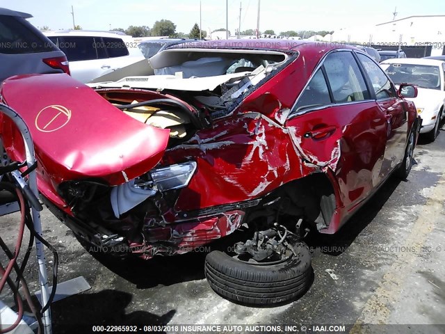 4T1BE46K99U327525 - 2009 TOYOTA CAMRY SE/LE/XLE წითელი ფოტო 4