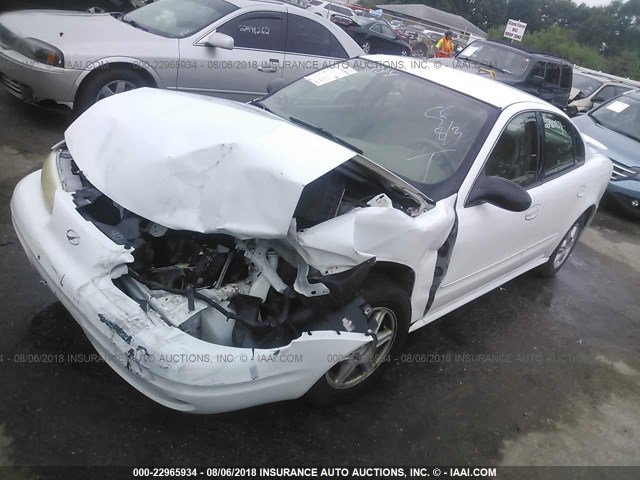 1G3NL52F84C172552 - 2004 OLDSMOBILE ALERO GL WHITE photo 2