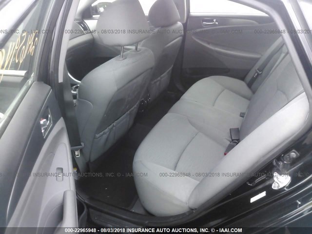 KMHEC4A48DA098504 - 2013 HYUNDAI SONATA HYBRID BLACK photo 8