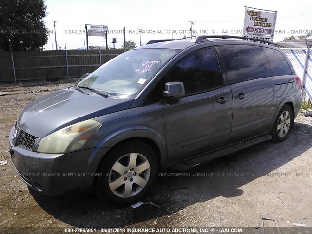 5N1BV28U94N341284 - 2004 NISSAN QUEST S/SE/SL GRAY photo 6