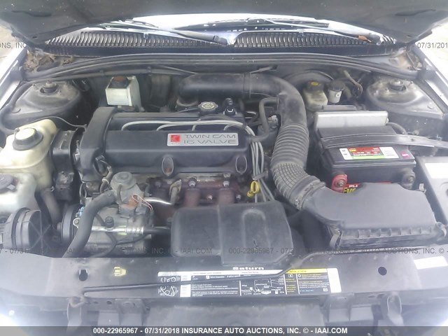 1G8ZR14752Z234170 - 2002 SATURN SC2 SILVER photo 10