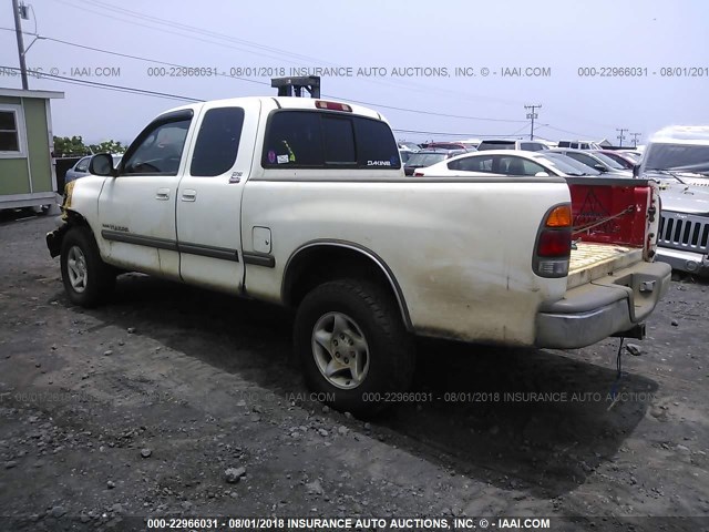 5TBBT44171S210709 - 2001 TOYOTA TUNDRA ACCESS CAB/ACCESS CAB SR5 WHITE photo 3