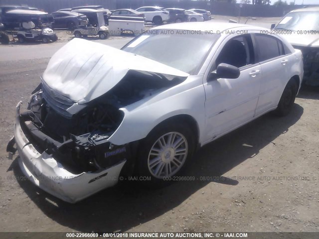 1C3LC56K57N651216 - 2007 CHRYSLER SEBRING TOURING WHITE photo 2