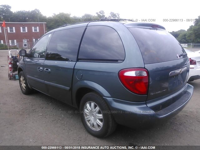 1A4GP45R86B550272 - 2006 CHRYSLER TOWN & COUNTRY  TEAL photo 3